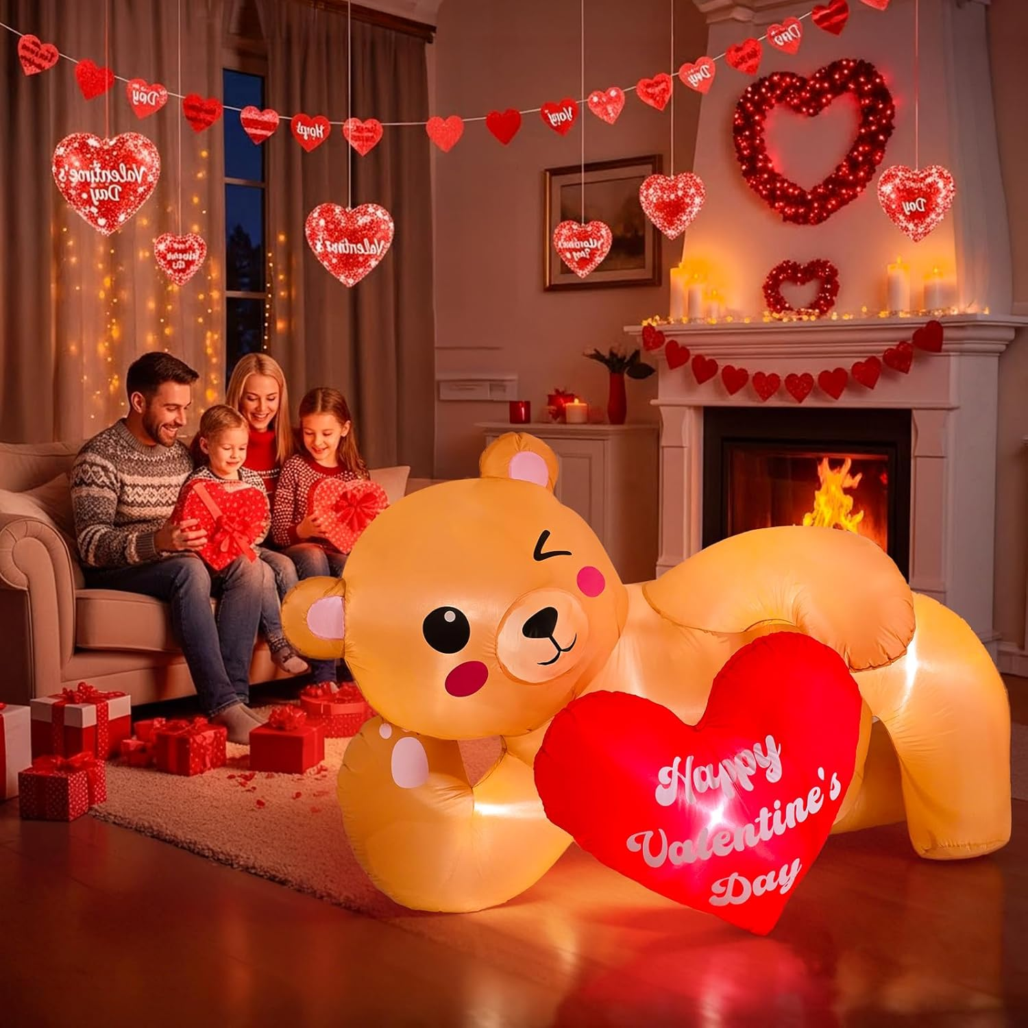 Romantic heart inflatable Valentine’s Day decoration
