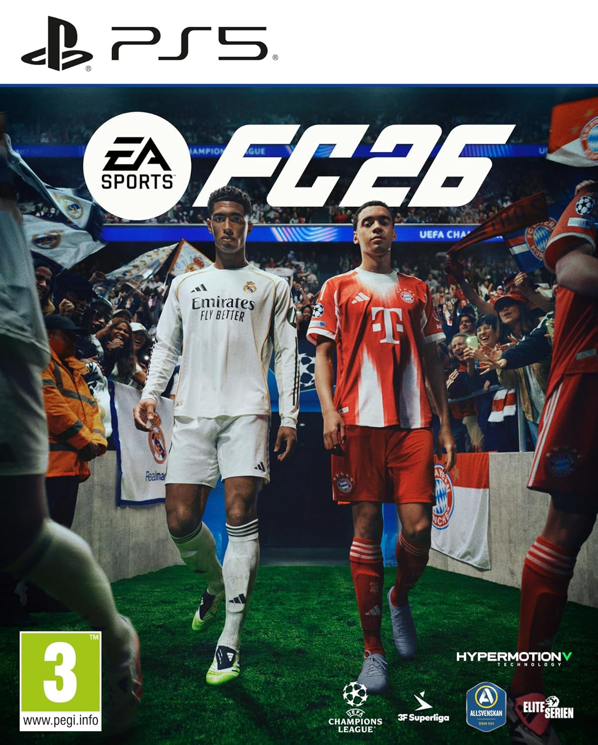 EA Sports FC 26 football game cover for PS5 Xbox and Switch