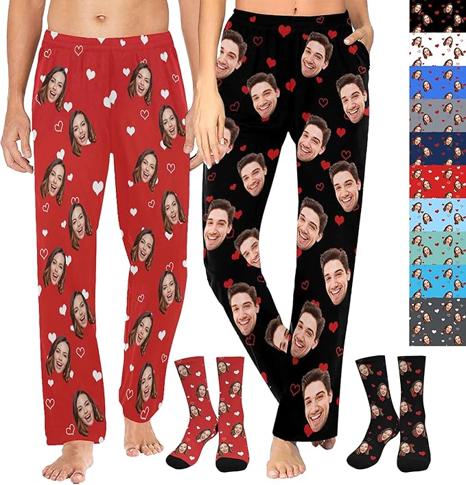 custom face socks funny Valentine’s gift for couples