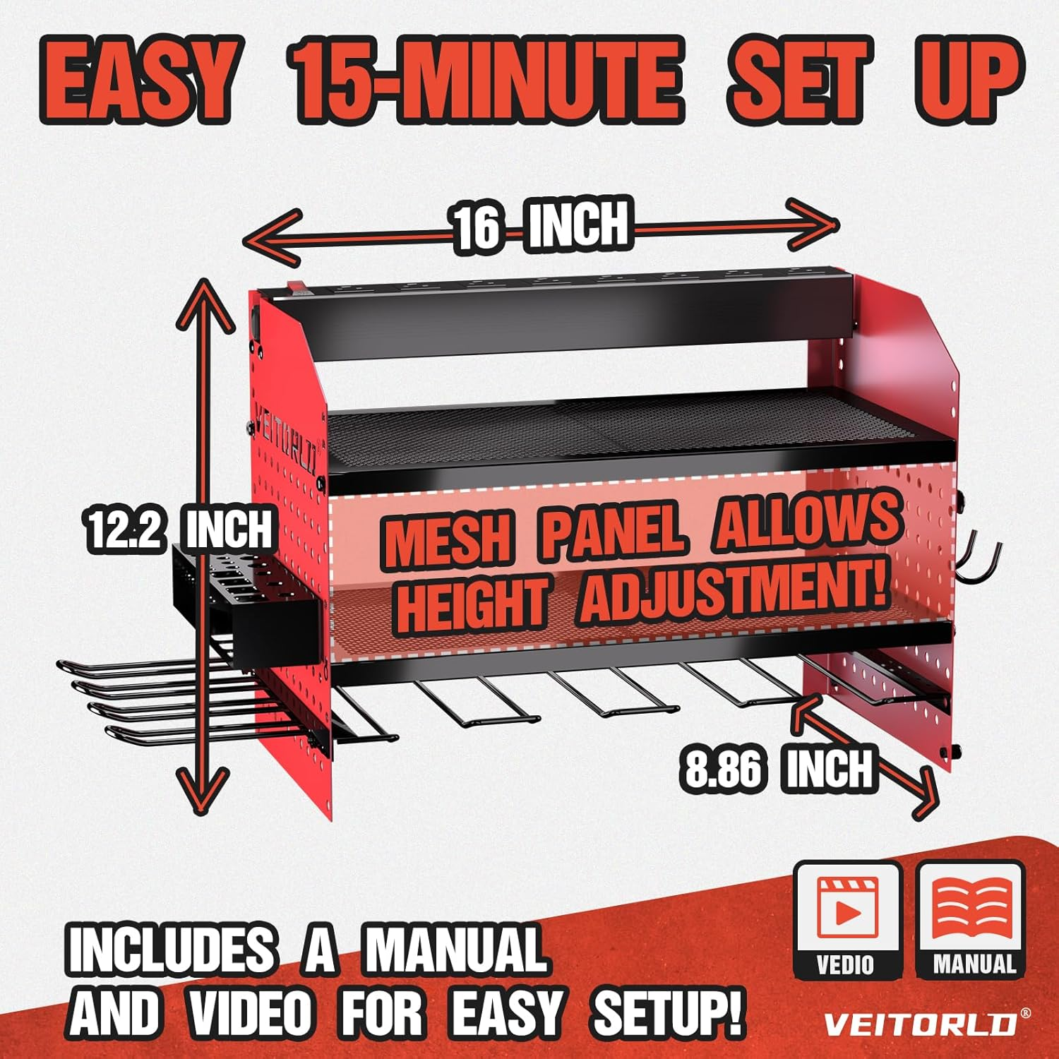 Power Tool Organizer & Charging Station